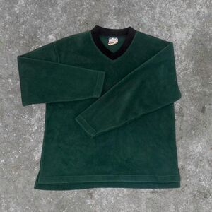 Vintage green fleece long sleeve in size Large featuring Nova Scotia lettering